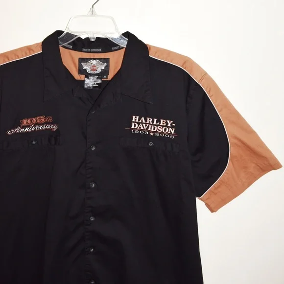 Harley Davidson 105th Anniversary Button Down Shirt - Picture 4 of 7
